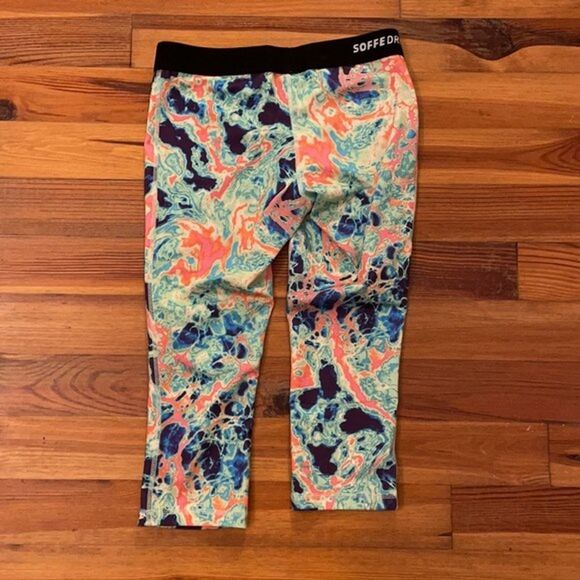 Soffe Dri Multicolor Athletic Low Rise Leggings Junior Size Medium - Picture 3 of 12